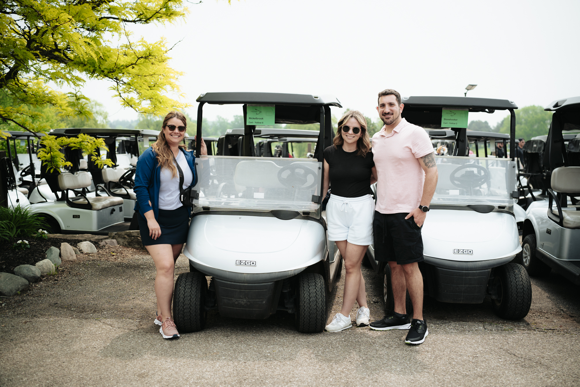 UYA golf tournament players on the green