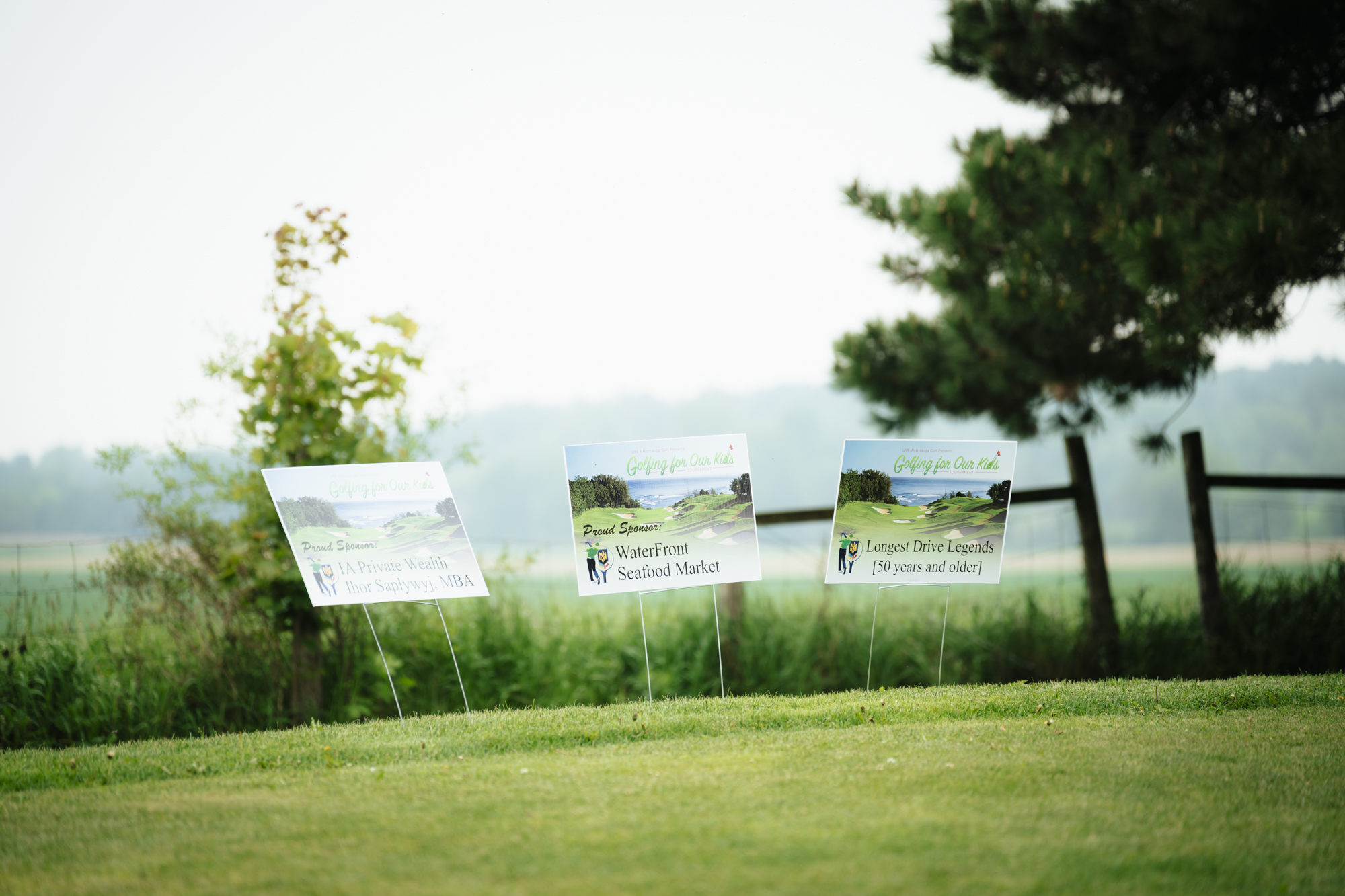Foursome at the UYA charity golf tournament