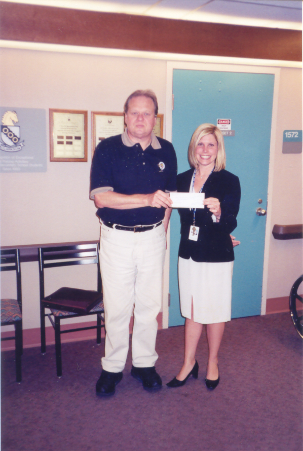 UYA presenting a cheque to Credit Valley Hospital Foundation, 2003